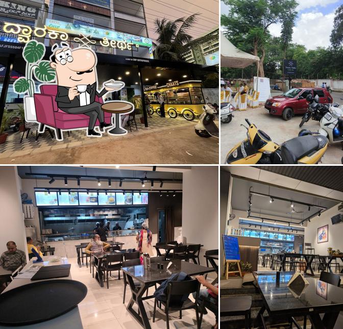 Among various things one can find interior and exterior at Dwarka Thirtha Pure Veg Restaurant