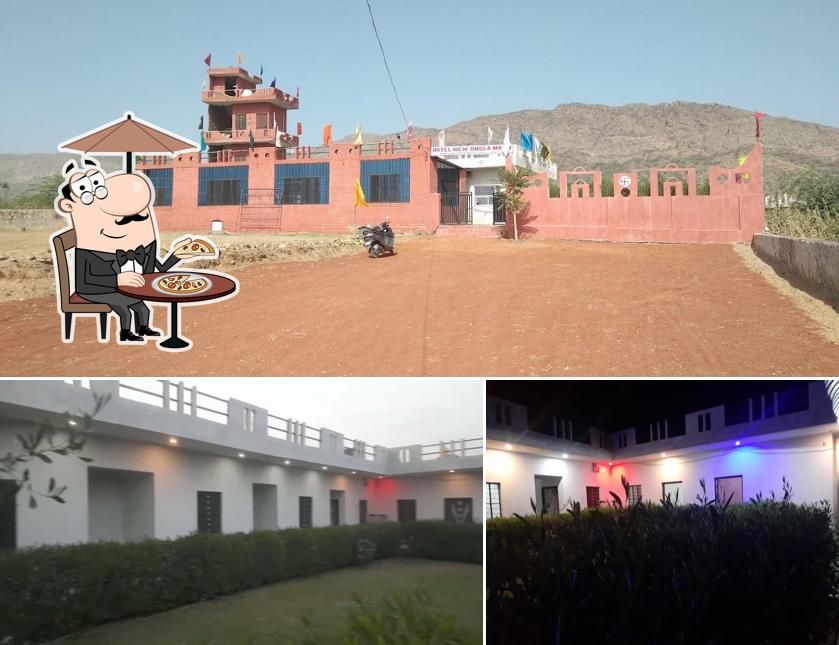 Check out how Hotel New Dhola. Maru. &.Restaurant looks outside