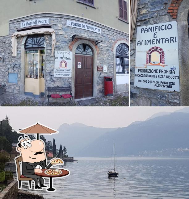 Goditi la vista dall'area esterna di Panificio E Alimentari