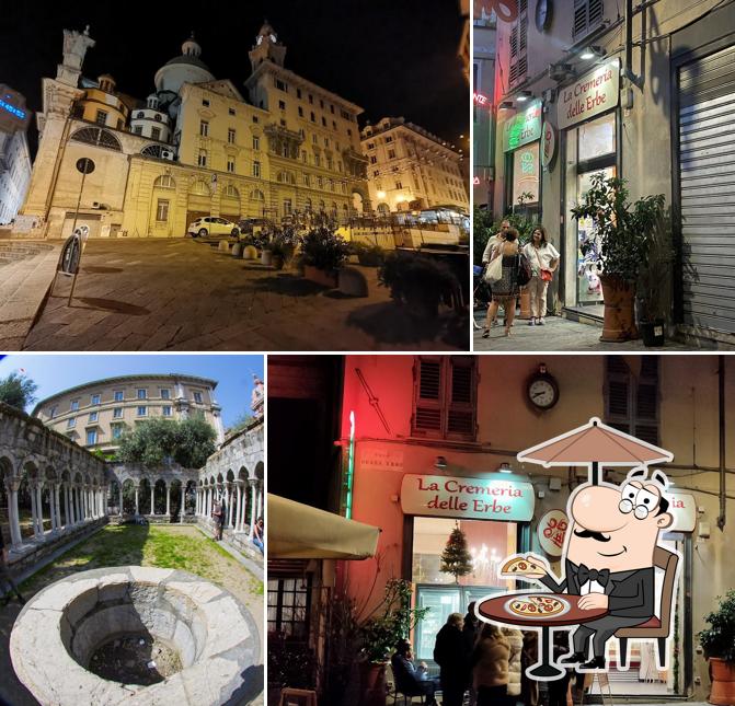 Goditi la vista dall'area esterna di La Cremeria delle Erbe