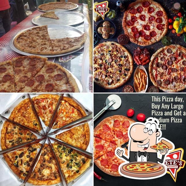 Order various kinds of pizza