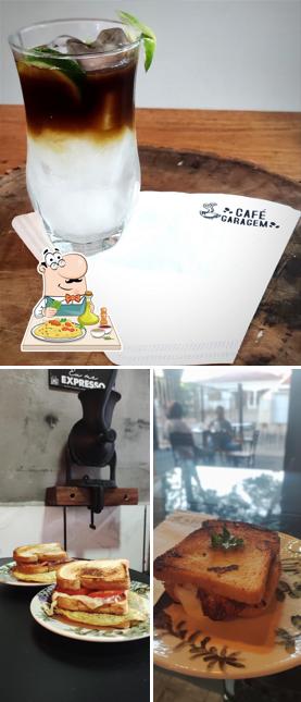 Comida em Café Garagem