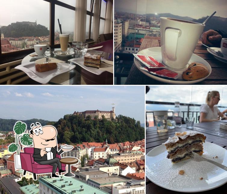 Dai un'occhiata agli interni di Caffe Nebotičnik