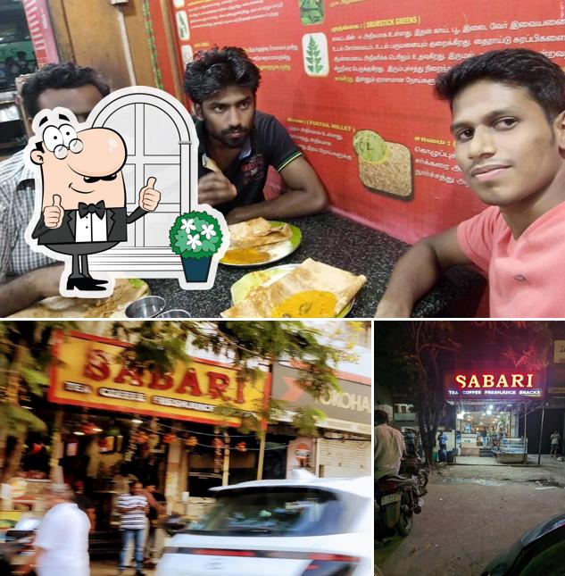 The photo of Sabari Tea Cafe’s exterior and interior