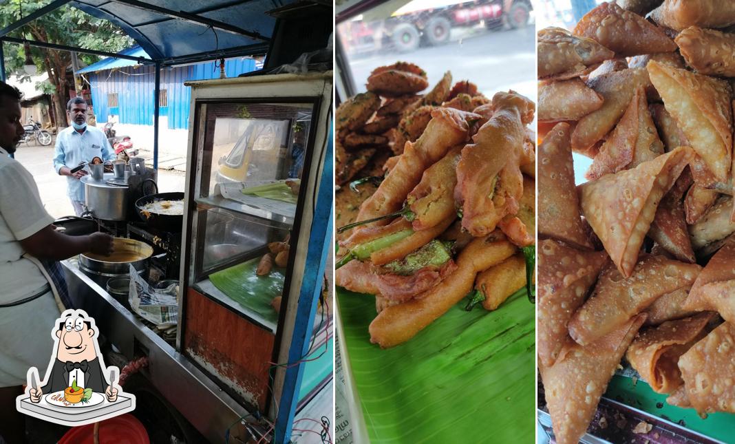 Food at Asharafinde bajji kada