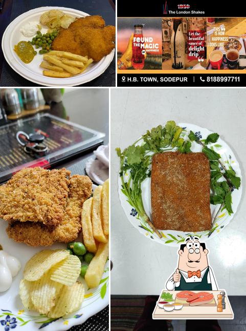 Fish and chips at The London Shakes Sodepur