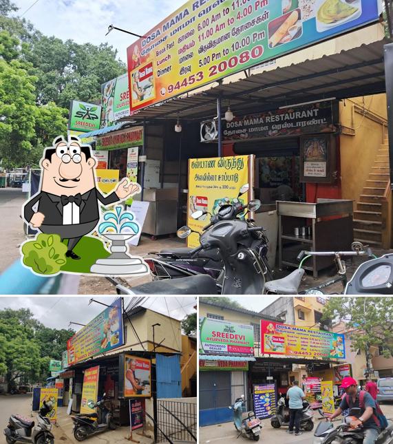The exterior of Dosa Mama Restaurant