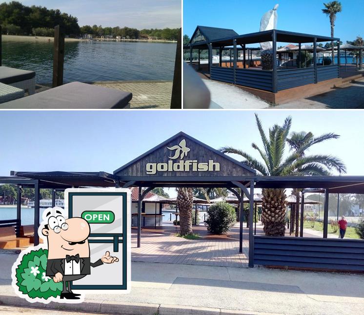 Gli esterni di Goldfish Beach Bar