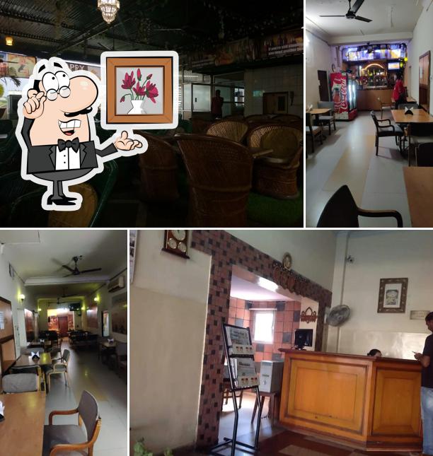 The interior of Hotel Rishi