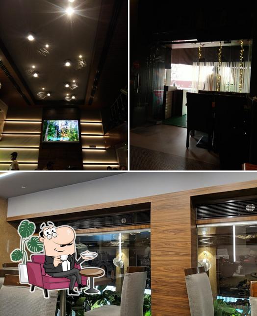 The interior of Mahalaxmi Hotel