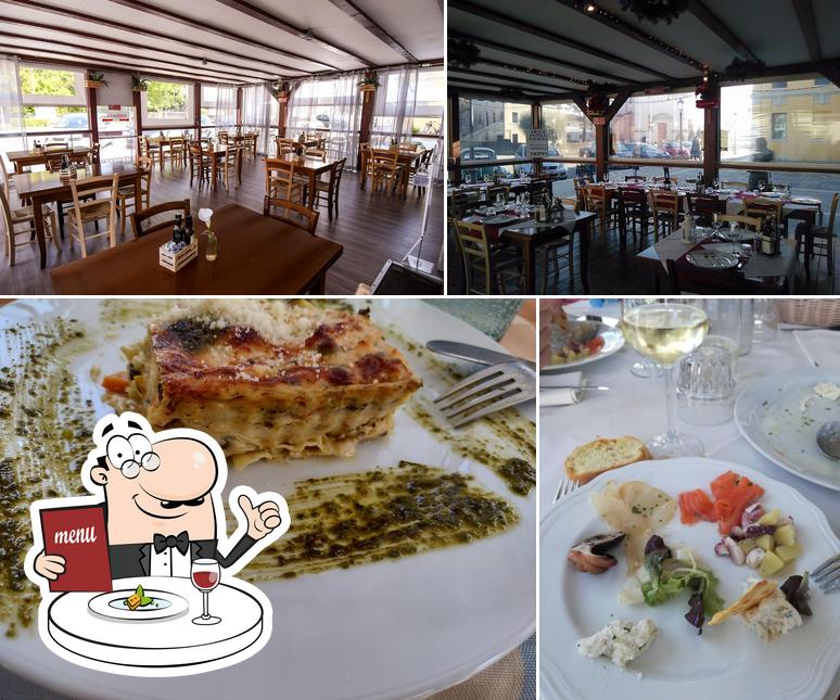 Questa è la immagine che raffigura la cibo e interni di Osteria Casa Mia