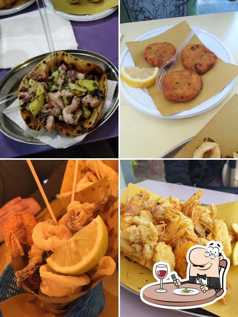 Platti al Pesce fritto e baccalà
