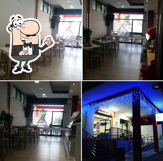 Dai un'occhiata agli interni di Temptation pasticceria caffetteria