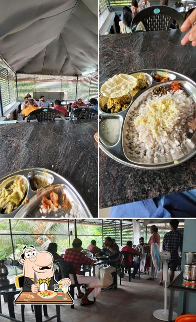 The picture of food and interior at Hotel Ginger Grapes