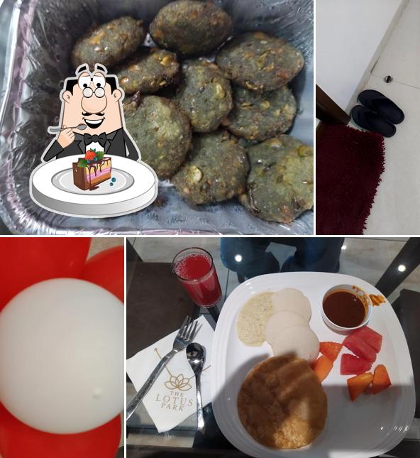 Chocolate cake at Hotel The Lotus Park Ellisbridge, Paldi, Ahmedabad