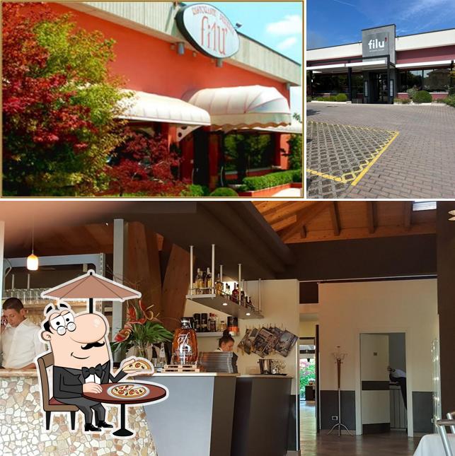Questa è la foto che mostra la esterno e interni di Ristorante Pizzeria Filù