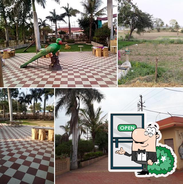 Enjoy the view at the outside area of Sakshi Dhaba