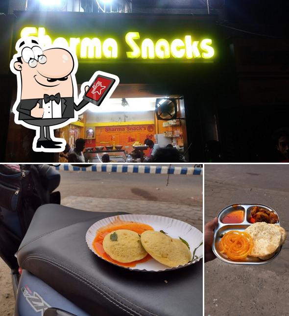Enjoy the view at the outside area of Sharma Snacks