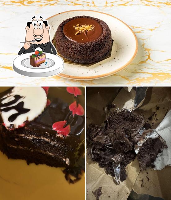 Chocolate cake at The Boston Cafe & Patisserie