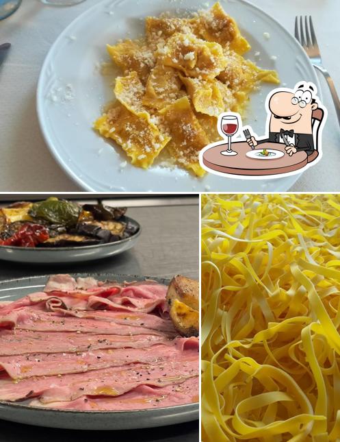 Platti al Trattoria Al Bivio