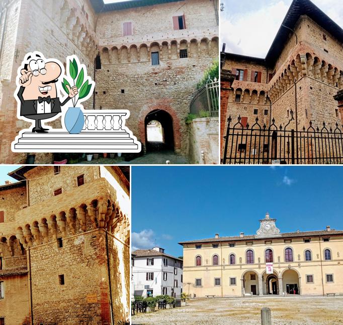 Goditi la vista dagli esterni di Bar Due Borghi