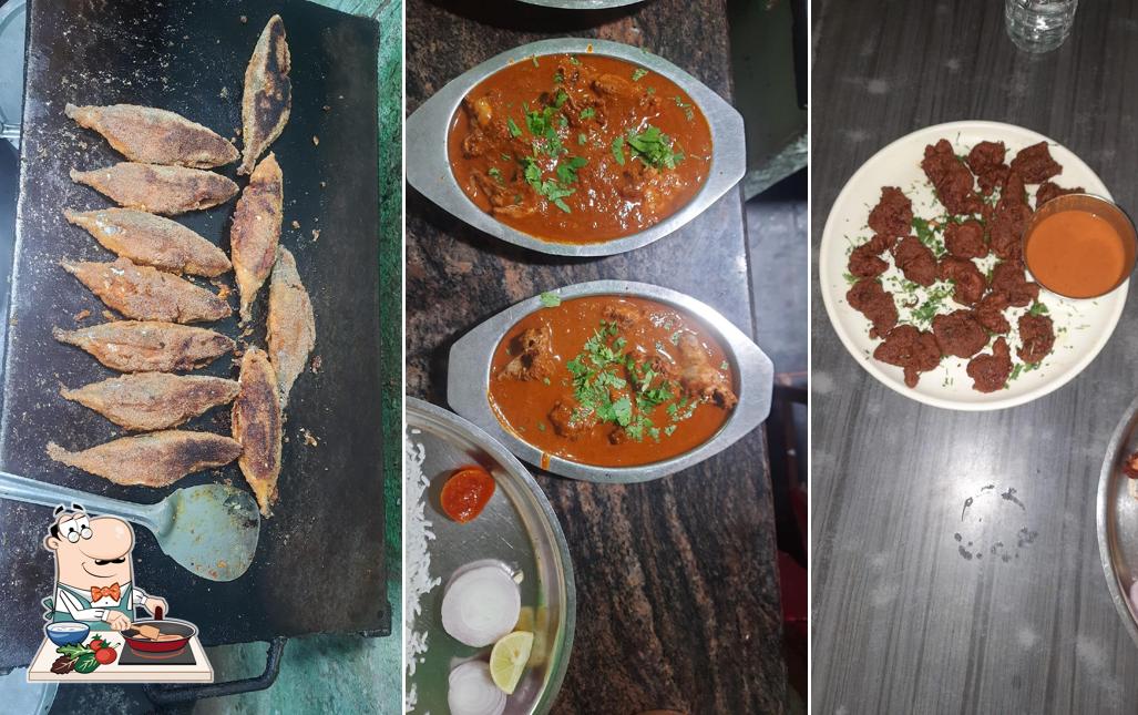 Chicken curry at Hotel Pallavi ಹೋಟೆಲ್ ಪಲ್ಲವಿ, ಕುಮಟಾ