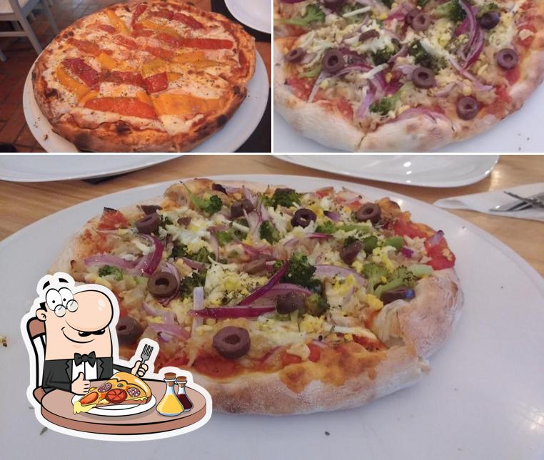 Consiga diferentes variedades de pizza
