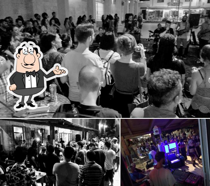 Gli interni di BLACK ARK, old Rockers café