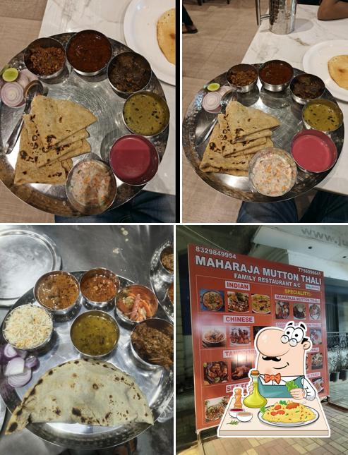 Food at Maharaja Mutton Thali