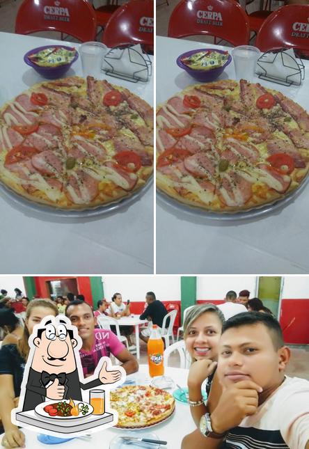 A foto do SABORES DA PIZZA’s comida e interior