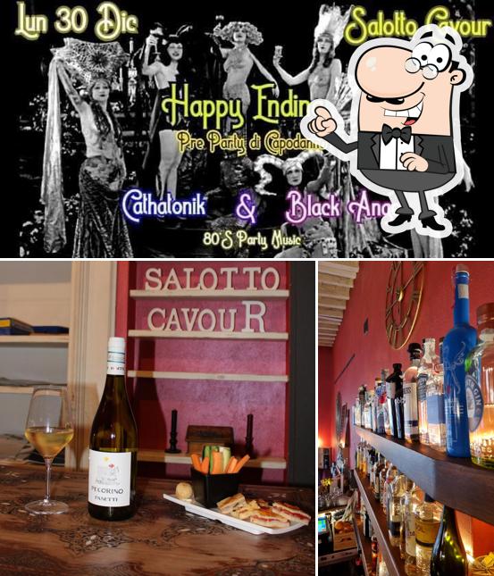 Gli interni di Salotto Cavour