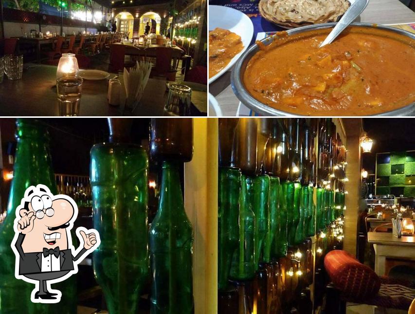 Among different things one can find interior and food at Satguru's Punjabi Rasoi