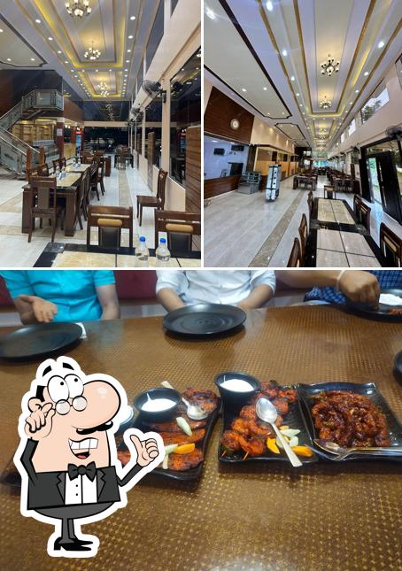The interior of Taj Lazeezia Restaurant