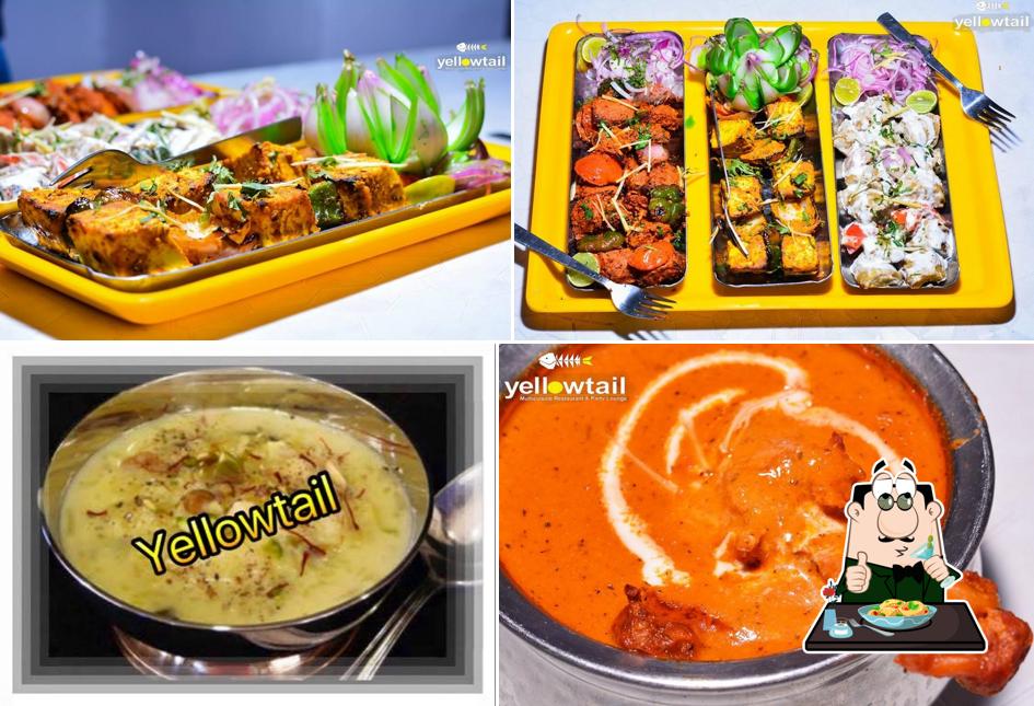 Food at Yellowtail Restaurant and party lounge