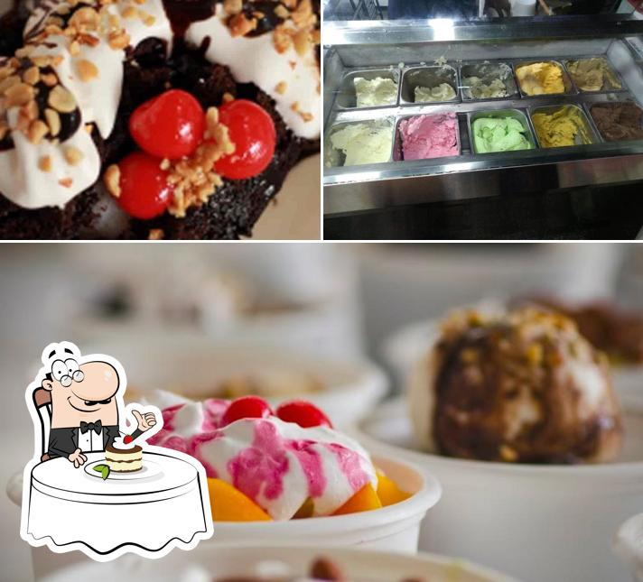 Corner House Ice Creams serves a number of desserts