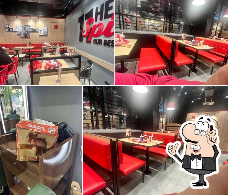The interior of KFC