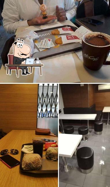 The interior of McDonald's