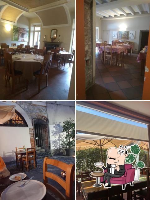 Gli interni di Osteria ai Cancelli