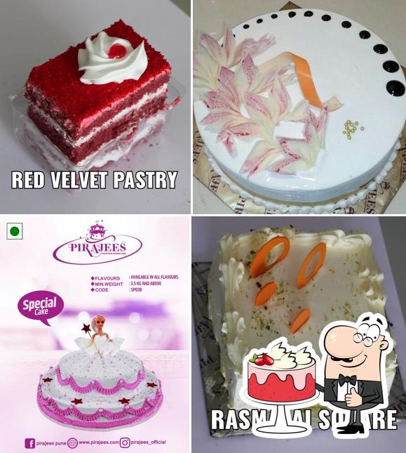 Red velvet cake at Pirajee's Cakes