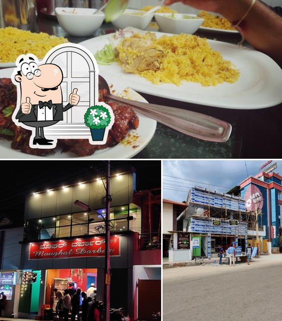 Check out the image depicting exterior and food at Moughal Darbar