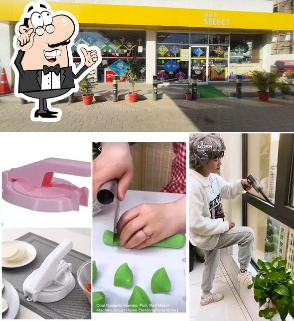 The picture of interior and exterior at Shell-Soham Enterprise