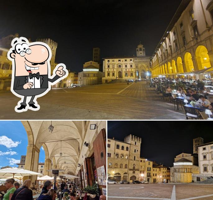 Goditi la vista dall'area esterna di Ristorante La Lancia D'Oro Arezzo