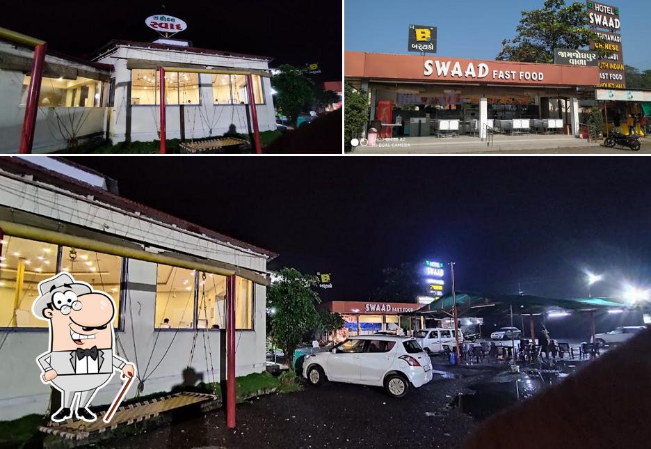 Check out the photo showing exterior and food at Swad Restaurant & Fast food