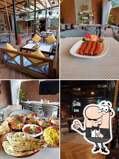 The interior of Theth Masala Restaurant & Cafe Gandipet