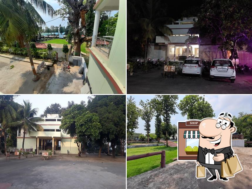 You can get some fresh air outside Brahmani Club