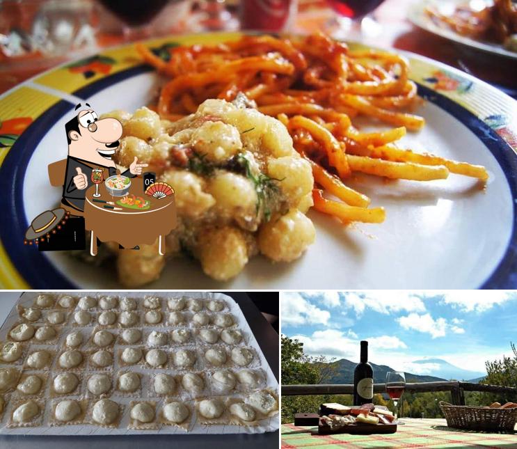 La cibo e vino del ristorante