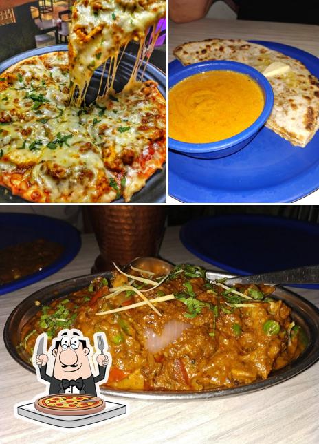 Order pizza at Blue Fox