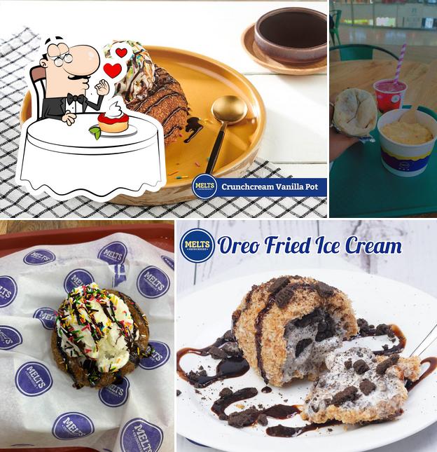 MELTS CRUNCHEESE serves a number of sweet dishes