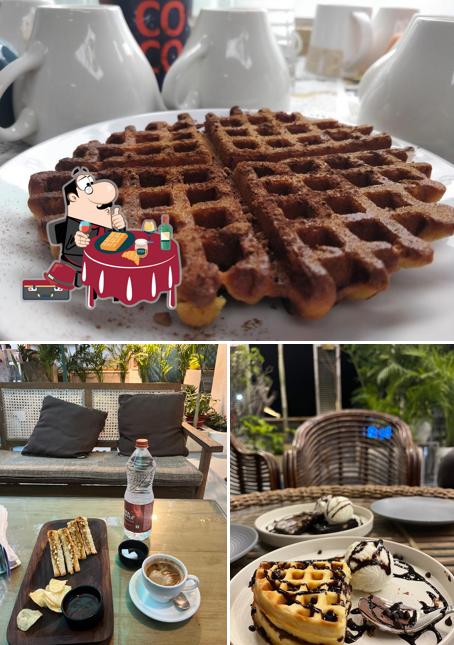 Waffles at The Greenhouse Cafe