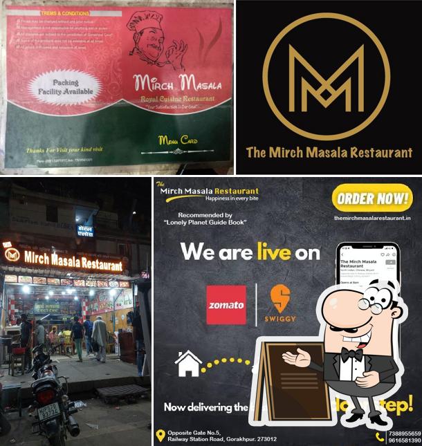 The exterior of The Mirch Masala Restaurant